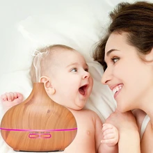 Увлажнитель воздуха, 300 мл, диффузор эфирного масла, ароматерапия под дерево, ароматерапия, ароматический очиститель, распылитель, светодиодный светильник для домашней ванны