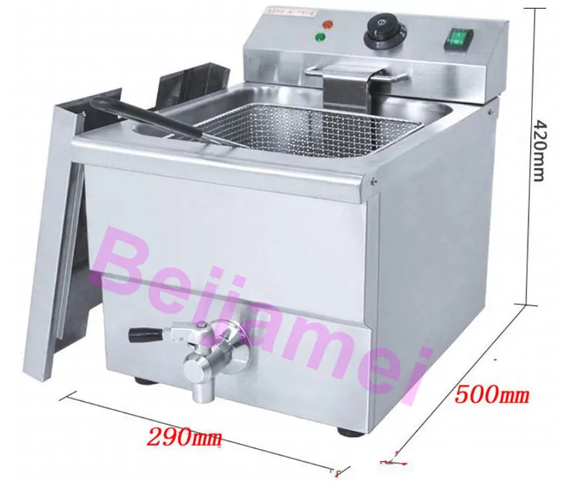 oil fryer size