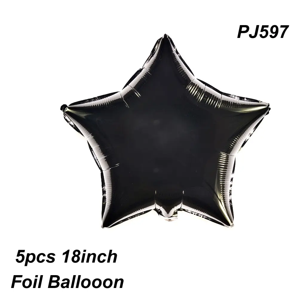 Звезда воздушный шар черный и белый день рождения украшения день рождения воздушные шары все для новогоднего украшения комнаты Декор шары - Цвет: PJ597 balloons