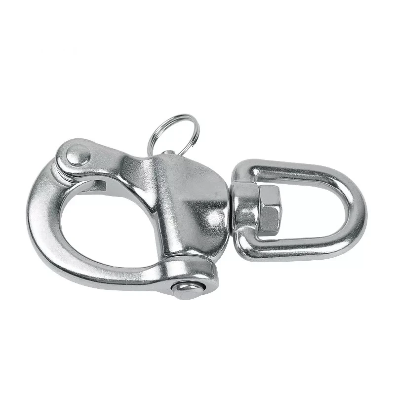 

316 Stainless Steel Swivel Shackle High Strength Quick Release Boat Anchor Chain Eye Shackle Swivel Snap Hook