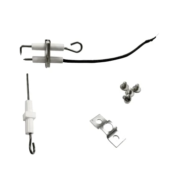 

Gas Stove Accessories Ignition Needle Induction Needle Kit with Screws Fire Sensor Pin Discharge Porcelain Head