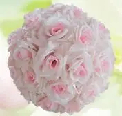 1" 30 см Тиффани синий шелк целование искусственные розы цветы шар для свадьбы чай украшение для вечеринки; Рождество украшения Поставки - Цвет: White powder heart