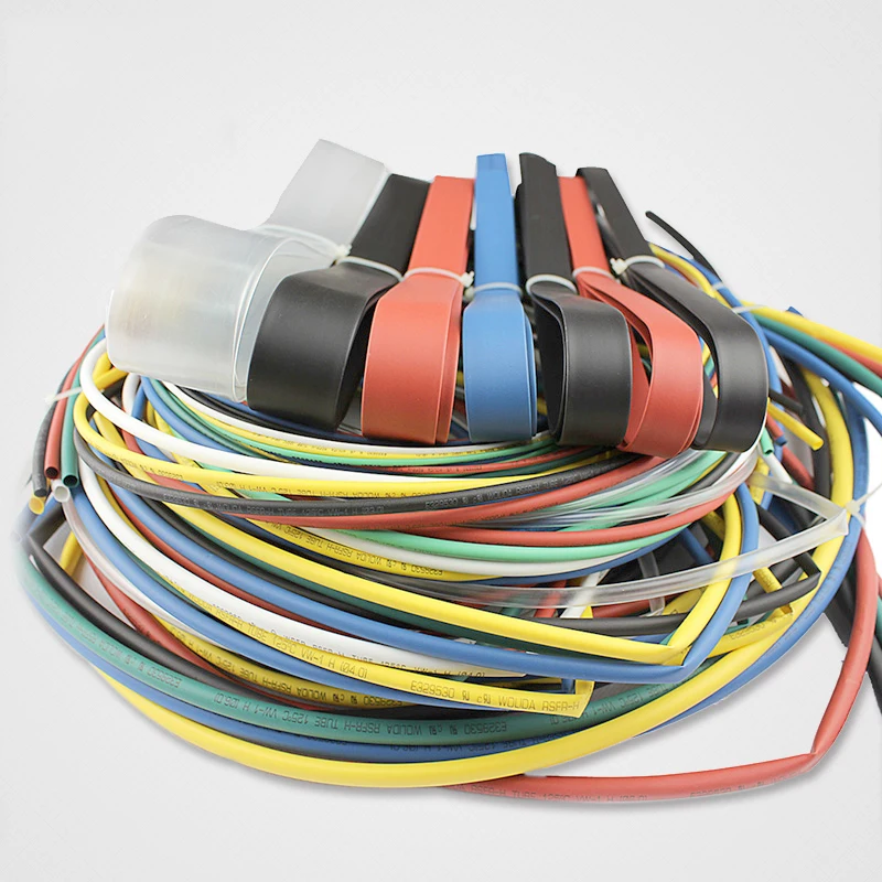 Трубка термоусадочная 40/50/60/70/80/90/100/120 мм 8 размеров|cable sleeving kit|cable sleevewire sleeve |
