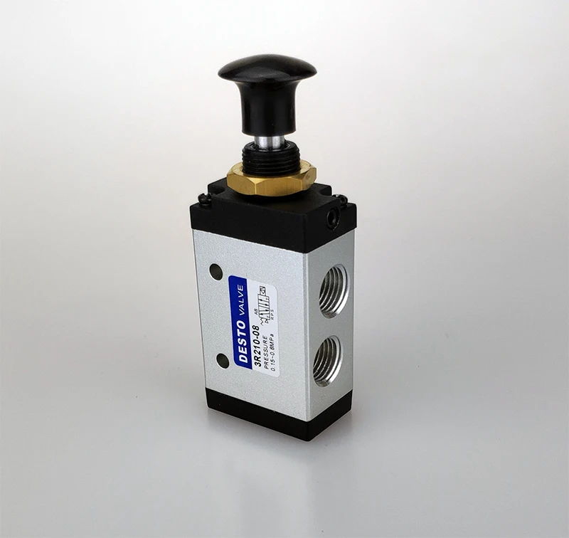 

Pneumatic Manual Pull Valve Mechanical Valve Manual Pneumatic Valve Pneumatic Switch3 Way 2 Position 3R210-08