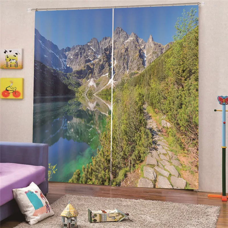 3D цифровой печати Краб занавес ткань ветви гостиная Cortinas качество французский окна пастырской кухня Прямая поставка M19