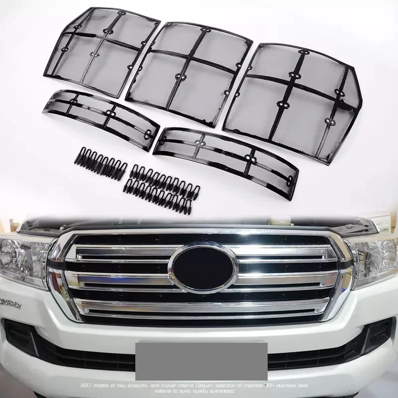 2012 2019 LC200 FJ200 Нержавеющая сетка для скрининга насекомых автомобиля Передняя
