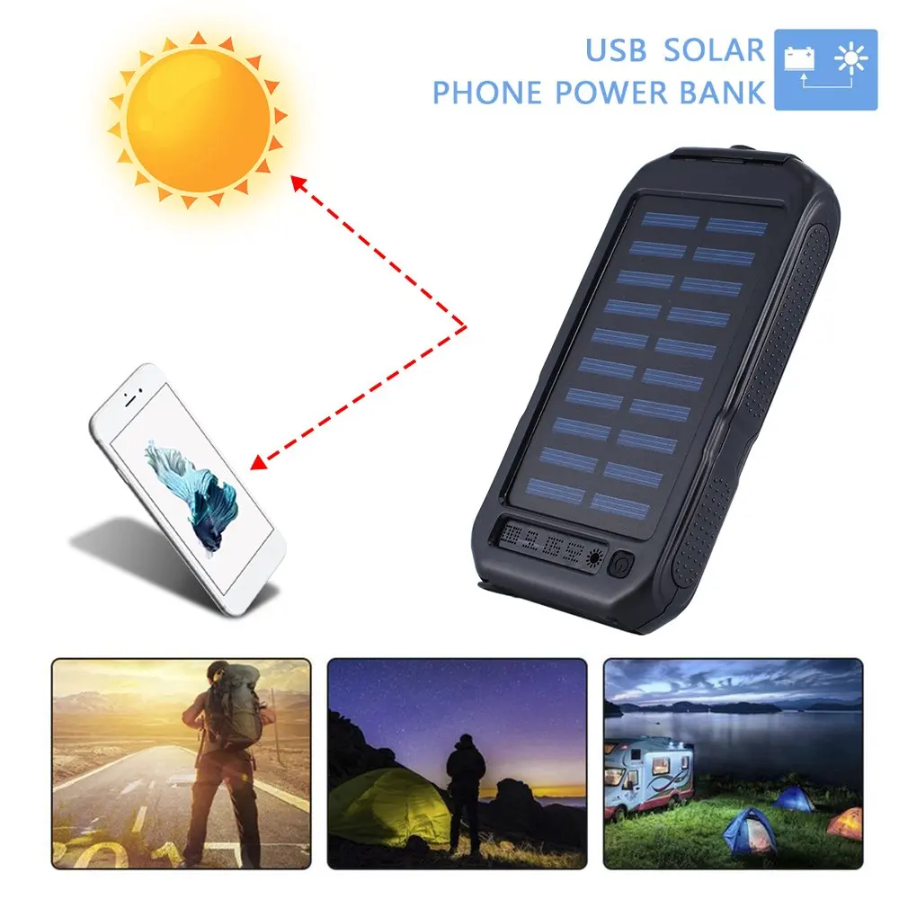 

Solar Panel Charger Solar Mobile Power Bank for Phone Car Laptop Battery Charger