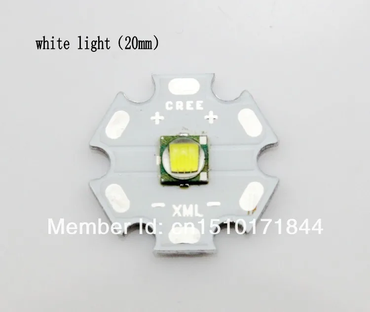Yupard 20 мм XM-L T6 светодиодный светильник T6 светодиодный излучатель для фонарика DIY
