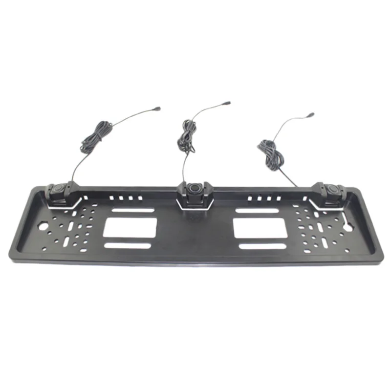  Car Parking Sensorreversing Radar European License Plate Camera Front Back Electromagnetic Monitor 