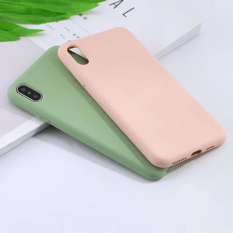 Жидкий Силикагель задний плотный чехол для Xiaomi mi 9 9se redmi 7 note7 Мягкий сенсорный