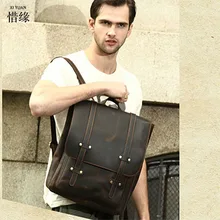 Известный бренд Пояса из натуральной кожи Для мужчин рюкзак Сумки большой мужской сумка Роскошные Дизайнерские кожа школьников сумка для ноутбука Рюкзаки