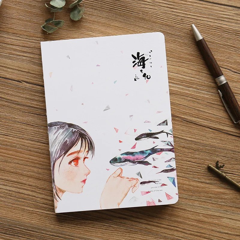 

Creative Stationery Wood Grain Blank Sketchbook Notebook Graffiti Notebook