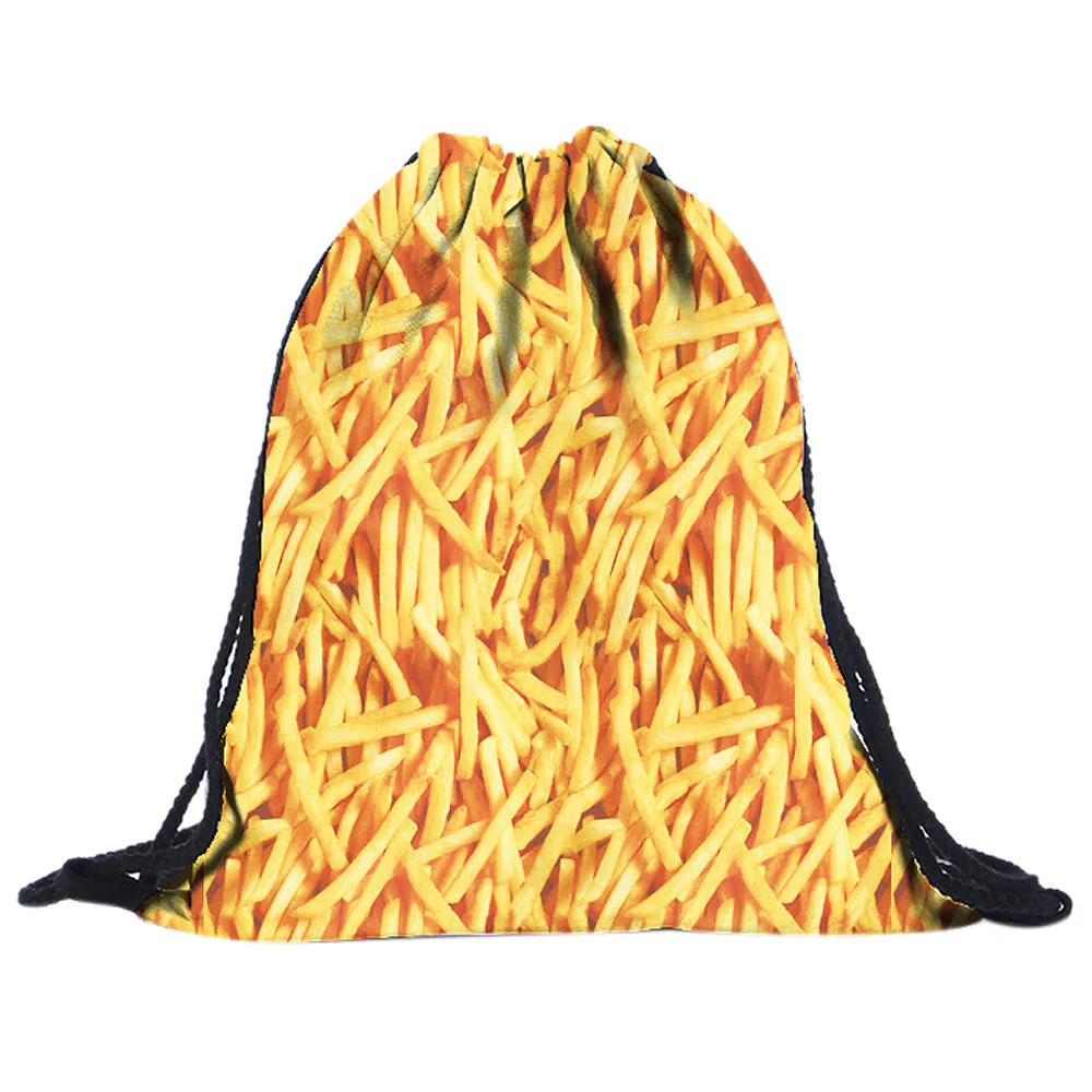 

Unisex Emoji Drawstring bags women 3D Printing Bags Drawstring bag super quality Bolsas Feminina
