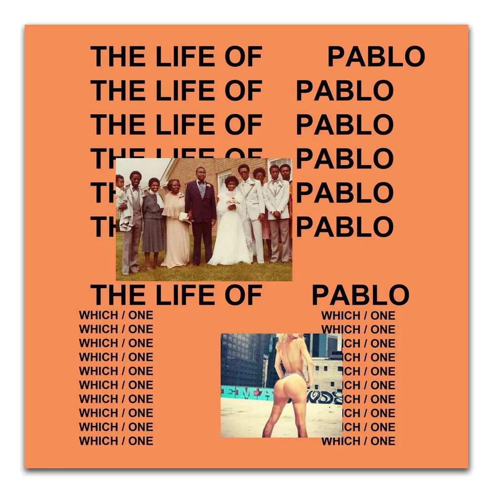 Z0434 Плакаты и принты Kanye West Life of Pablo в стиле хип-хоп рэп Обложка альбома