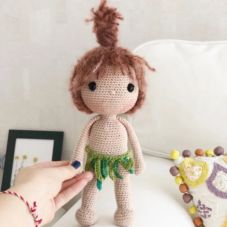 Крючком игрушки amigurumi погремушка ручной работы кукла Номер модели SY125