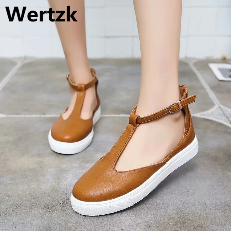 Wish amazon summer 2019 new round head casual single shoes