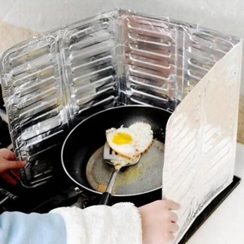 Practical Splatter Screens Kitchen Stove Foil Plate Prevent Oil Splash
