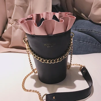 

Bag for women 2020 new ins fashion personality casual simple wild chain shoulder slung bucket bag