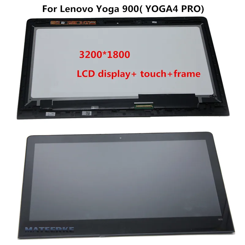 Для lenovo Yoga 900-13ISK lcd сенсорный экран в сборе+ рамка 5D10K26887 5D10H54803 3 K