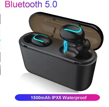 

Newest HBQ Q32 TWS Bluetooth V5.0 Earphones Headset IPX5 Waterproof Mini Wireless With Mic HBQ Q32