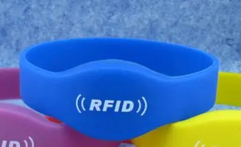 

500pcs/lot 60mm 125Khz TK4100/EM4100 chip RFID Wristband BLUE Customized deisgn with LOGO Bracelet