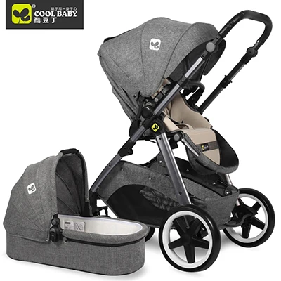 carro coolbaby duplo-uso carrinho de criança luz