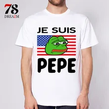 Pepe t-shirt masculina anime 2017 nova moda t shirt homens clothing impresso t-shirt top masculino qualidade tops tees