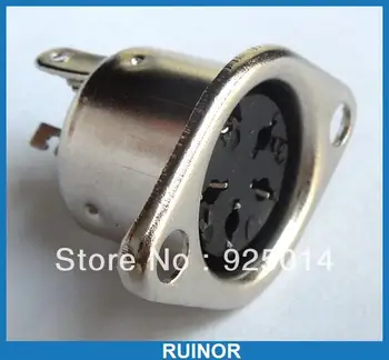 

20 Pcs Hulled 4 Pin DIN Female Socket Panel Mount Connectors Soldering Iron DIY