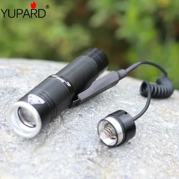 

Remote control pressure switch flashlight tactical hunting flashlight T6 LED flashlight mouse button control camping flashlight
