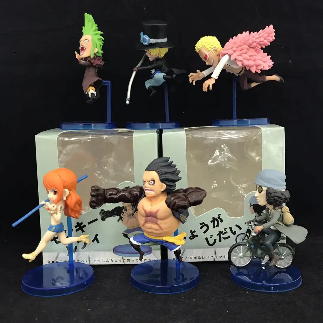 

6pcs/set Anime Action Figure One Piece TOY WCF 20th Anniversary Luffy Nami Kuzan Hancock Model Mini Decoration Dropshipping Doll