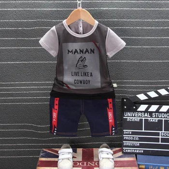 

2019 Summer Baby Boys Clothing Sets Toddler Boys Tops+Shorts Pants Clothes Kids Sport Suit for Baby Boys Tracksuit Sets