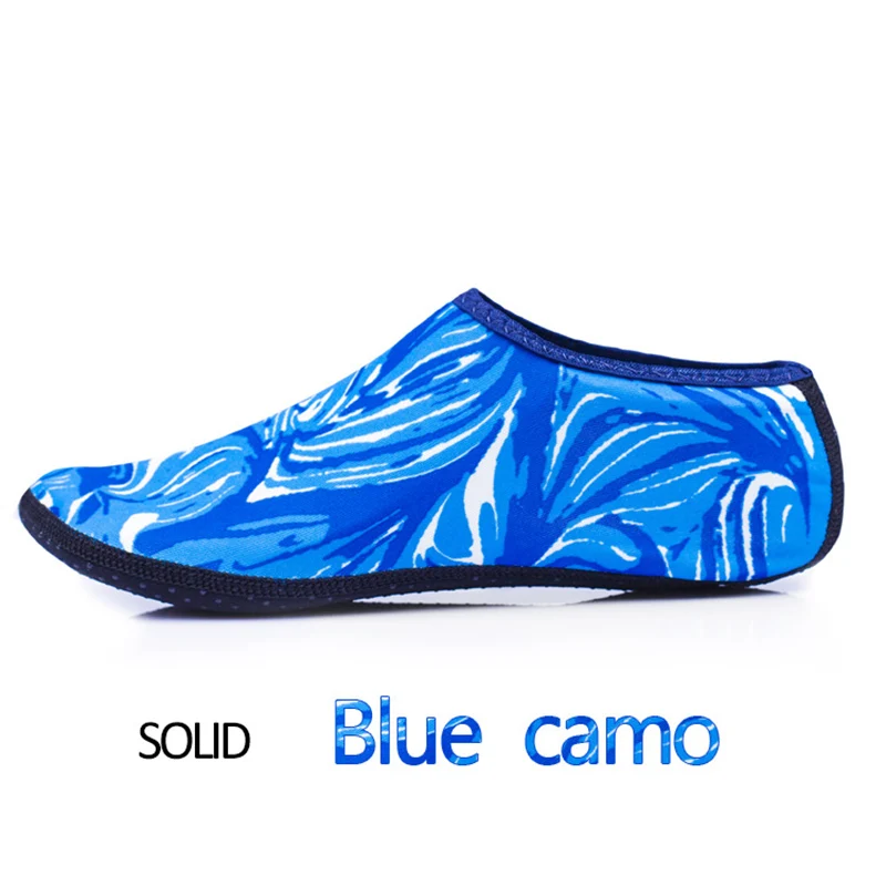 Outdoor Summer Swimming Beach Water Sport Shoes Couple Sneakers For Swimming Shoes Slip-On Yoga Fitness Dance Swim Sea For Shoes - Цвет: Blue Camo