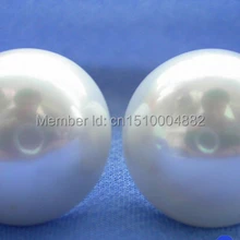 Свободная камни 00153 16 мм белый Южно-морской корпус жемчужные серьги-гвоздики