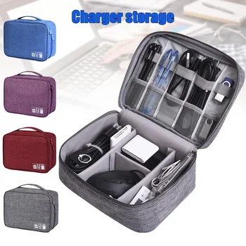 

New Hot Portable Electronic Accessories Storage Bag Large Capacity Charger Power Bank Organizer Bags SMD66