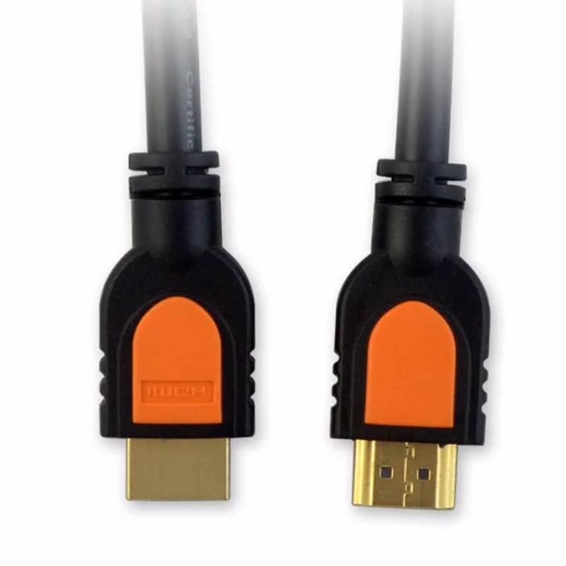 Желтый раздаботанный Реем HDMI кабель со штыревыми соединителями на обоих концах для подключения кабеля 30 см 4 k короткий кабель HDMI 4 K 1080 P 3D для PS3 проектор HD фута, компьютерный кабель