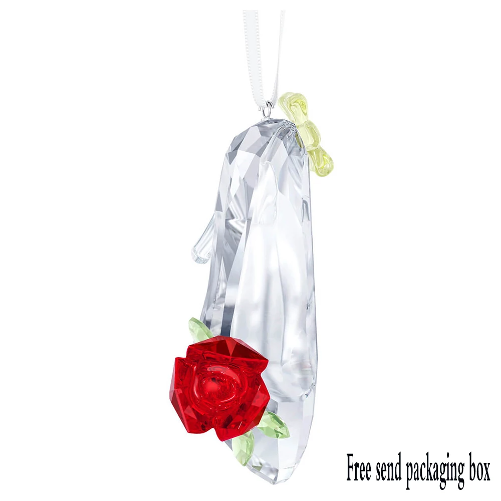 

SWA RO 2019 Trendy New Belle Inspired Shoe Ornament Charm Exquisitely Crafted Rose And Chic Yellow Bow White Satin Strap 5384696
