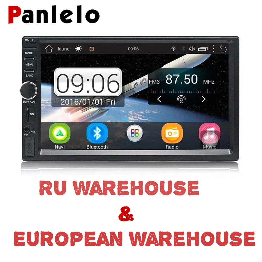 Panlelo 2 Din Android Auto Radio 7 Inch Car Stereo Audio 1080P 1G 16G Bluetooth Wifi