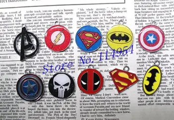 

Free shipping 60 Pcs Mixed Cartoon superheros Metal Charms Jewelry Making Pendants DIY YX-3