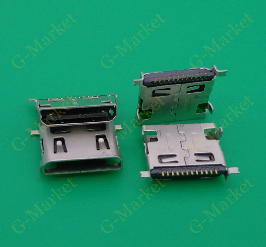 Gimax 2pcs/lot 16 Pin 16pin micro mini USB Female socket Connector for repair mobile camera MP3 MP4 MP5 Phone Tablet PC Netbook etc 
