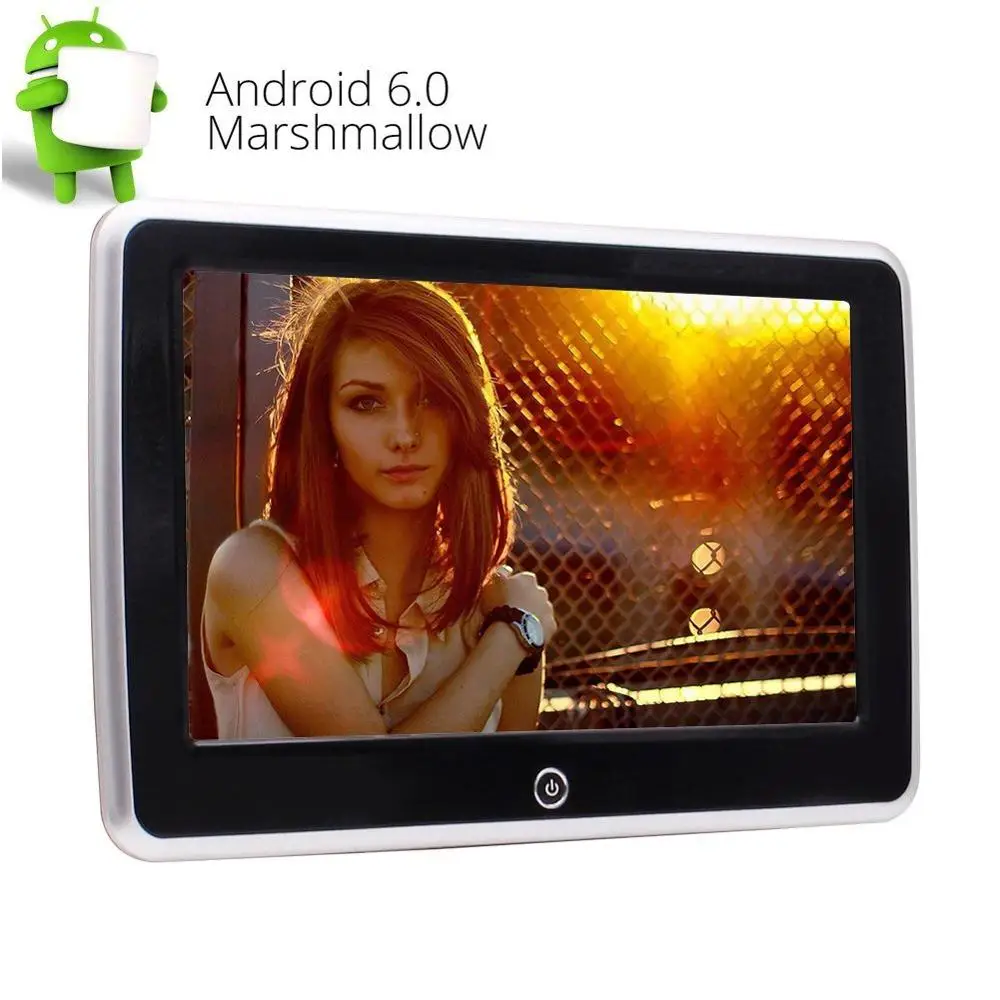 

10.1 inch Android 6.0 Capacitive Touch Screen Car Rear-seat Headrest Player Wifi Support USB SD HDMI 1080p Video Entertainment M