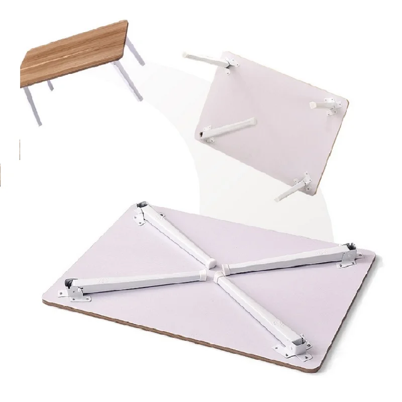  Steel Folding Portable Camping Table Breakfast Picnic Table Party PC Laptop Notebook Computer Bed T