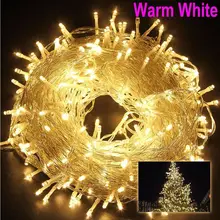 BHomify outdoor string lights for christmas tree 100m 50m 30m 20m 10m 220v 110v fairy light led light string christmas lights 10m 20m 30m 100 200 300 led cherry balls fairy string decorative lights 110v 220v plug wedding christmas garland patio decor