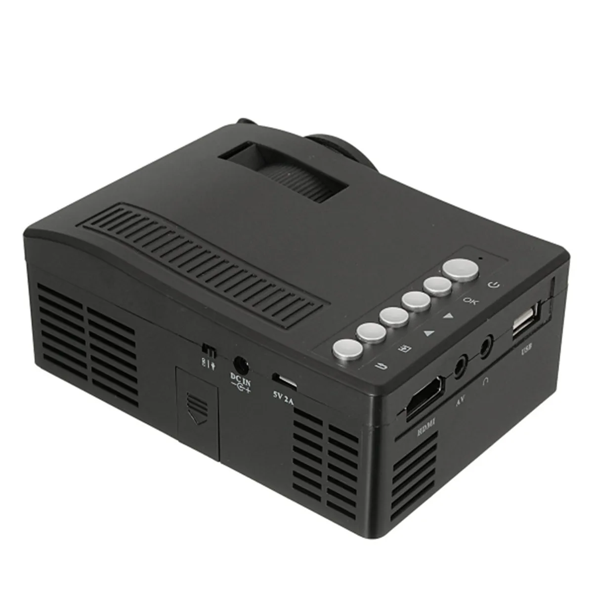  Portable Mini Home Theater Wired LED Mini Projector HD 1080P VGA USB HDMI Projetor Beamer US/UK/EU/