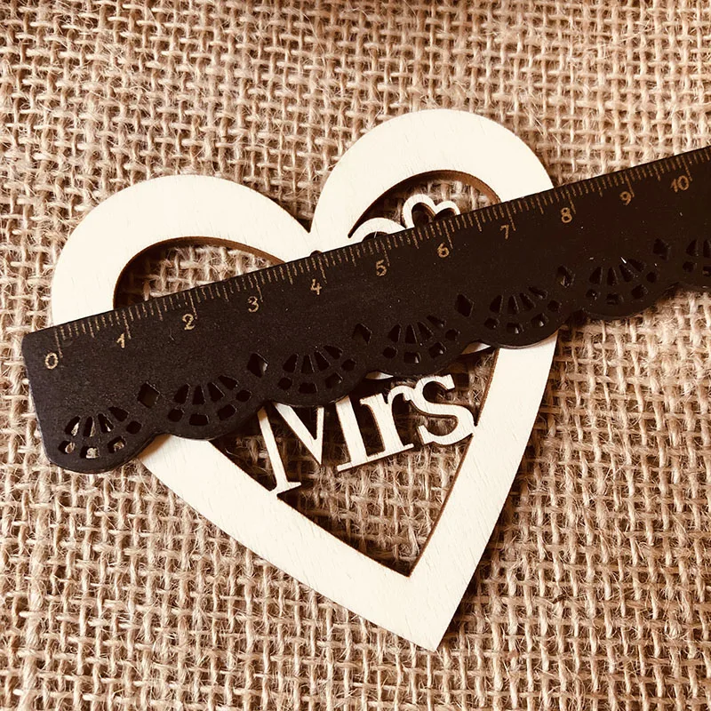 wood heart MR MRs Wedding tag (4)