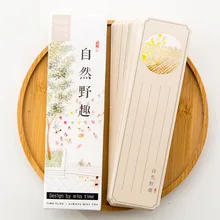 30 шт./кор., натуральный пейзаж, Закладка, мультяшная бумага, держатель для книг, карточка для сообщений, кавайные канцелярские школьные принадлежности, papelaria, подарок для детей