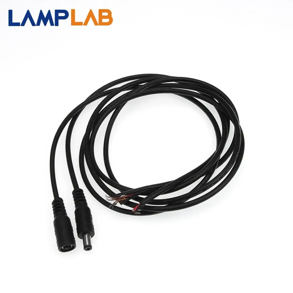

DC Connector Head Plug 1M DC Power Wire Male / Female Adapter Lock Buckle For LED Strip