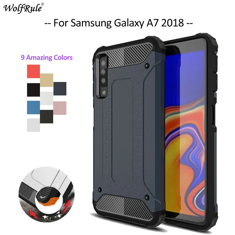 Чехол для Samsung Galaxy A7 2018 ТПУ и ПК защитный чехол телефона A750 6''|Бамперы| |