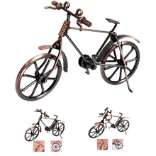 Home Decoration Retro Metal Bike Model Craft Bicycle Figurine For Friend Best Gifts Children Birthday Toy