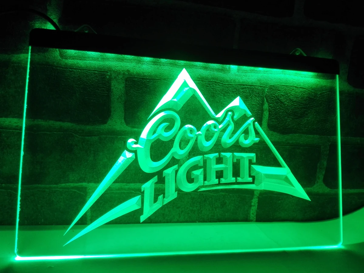 LA004 светлый пиво Coors Логотип бара паба светодиодный светодиодная неоновая