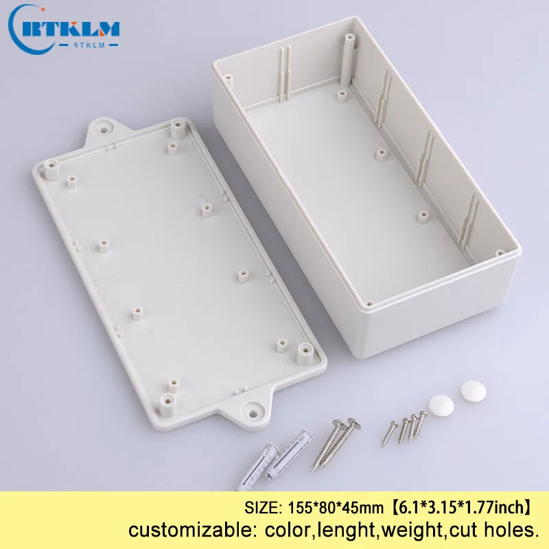 Wall mounting electronic housing products abs plastic enclosure junction box diy instrumen case pcd diy design BOX 155*80*45mm